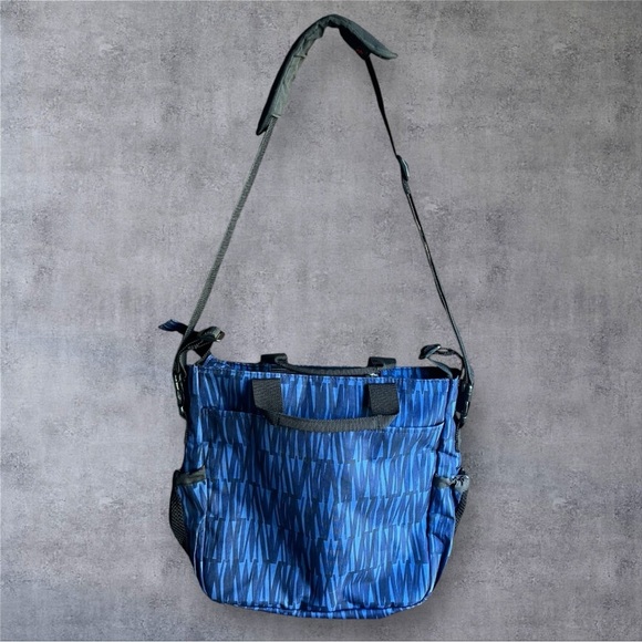 SKIP HOP - DUO SIGNATURE DIAPER BAG BLUE GRAFFITI - NWOT - Picture 2 of 13